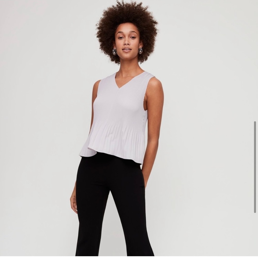 BWT Babaton Damien Blouse in Lilac Fog (small)